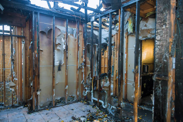 Professional Fire Damage Restoration technician working in Tulsa, OK